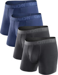 Mens Underwear Boxer Briefs Breathable Soft Moisture-Wicking Men's