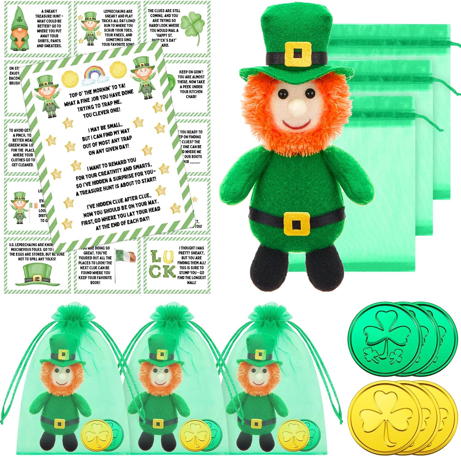 Leprechaun Plush Set - St. Patrick's Day Fun!