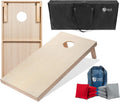 Regulation Size Cornhole Boards 4ftx2ft with LED Rings - Solid Wood