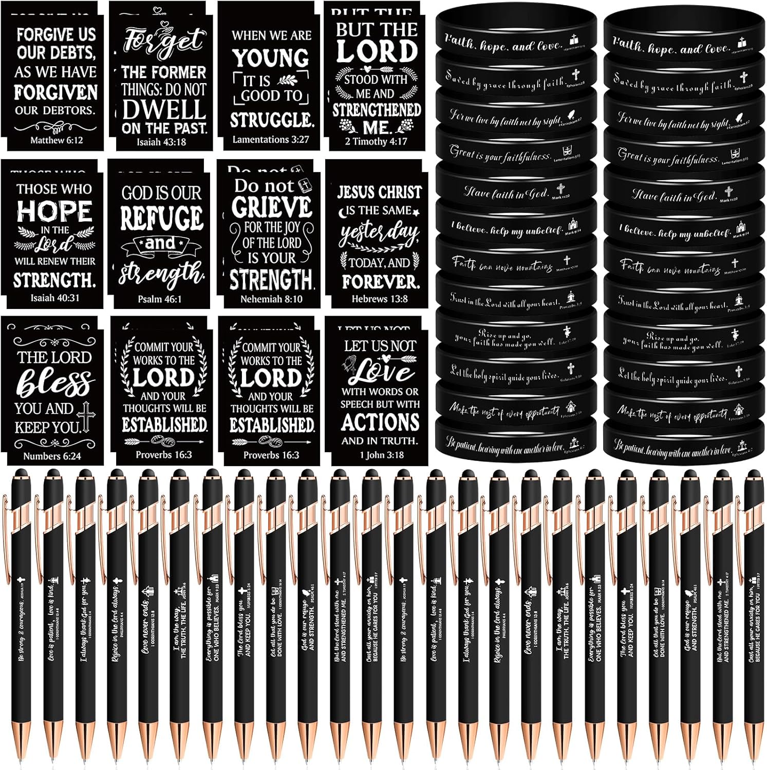 72-Piece Christian Gifts Set - Inspiring Scriptures