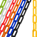2 in x 100 ft Black Plastic Safety Chain - UV Resistant