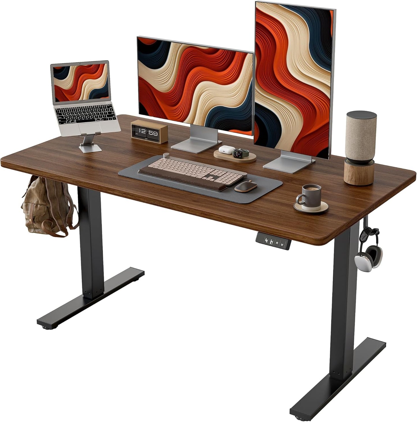 TIQLAB Electric Standing Desk: Adjustable Height for Home Office