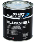 RUST BULLET BlackShell Gloss Black 1 Quart - Durable Metal Protection
