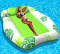Inflatable Tanning Pool Lounger Float - Large 75x48 in Sunbathing Bed
