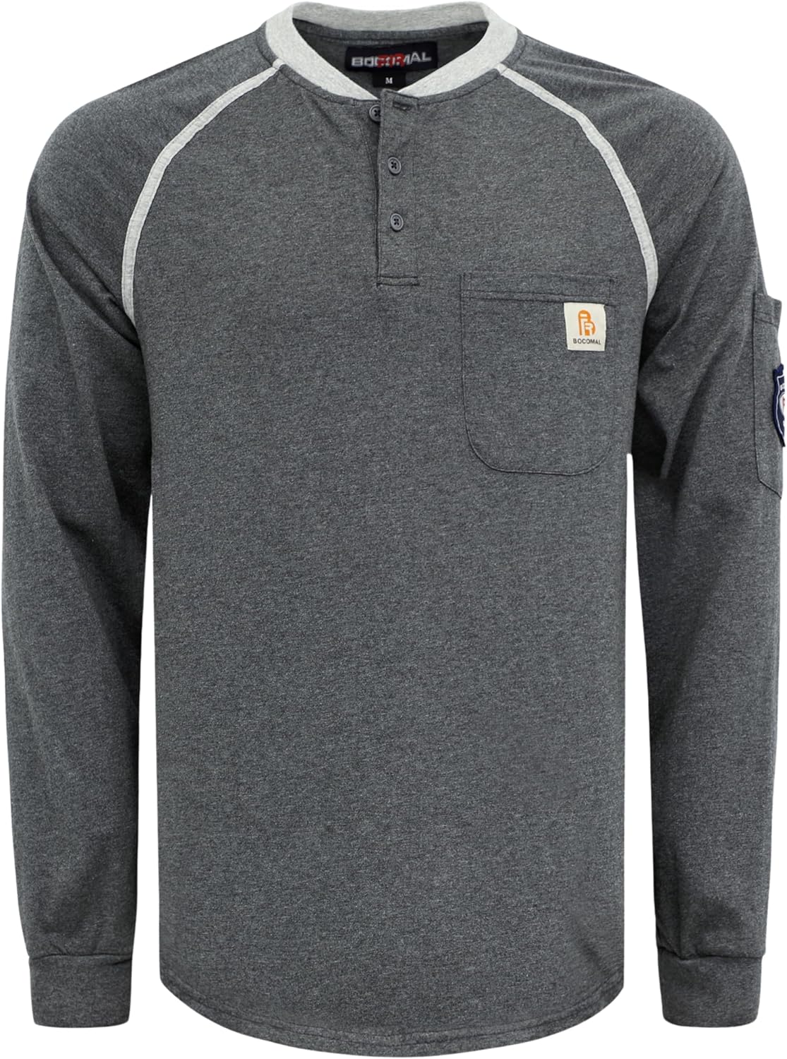 BOCOMAL FR Shirts Lightweight Flame Resistant Henley & Short Sleeve