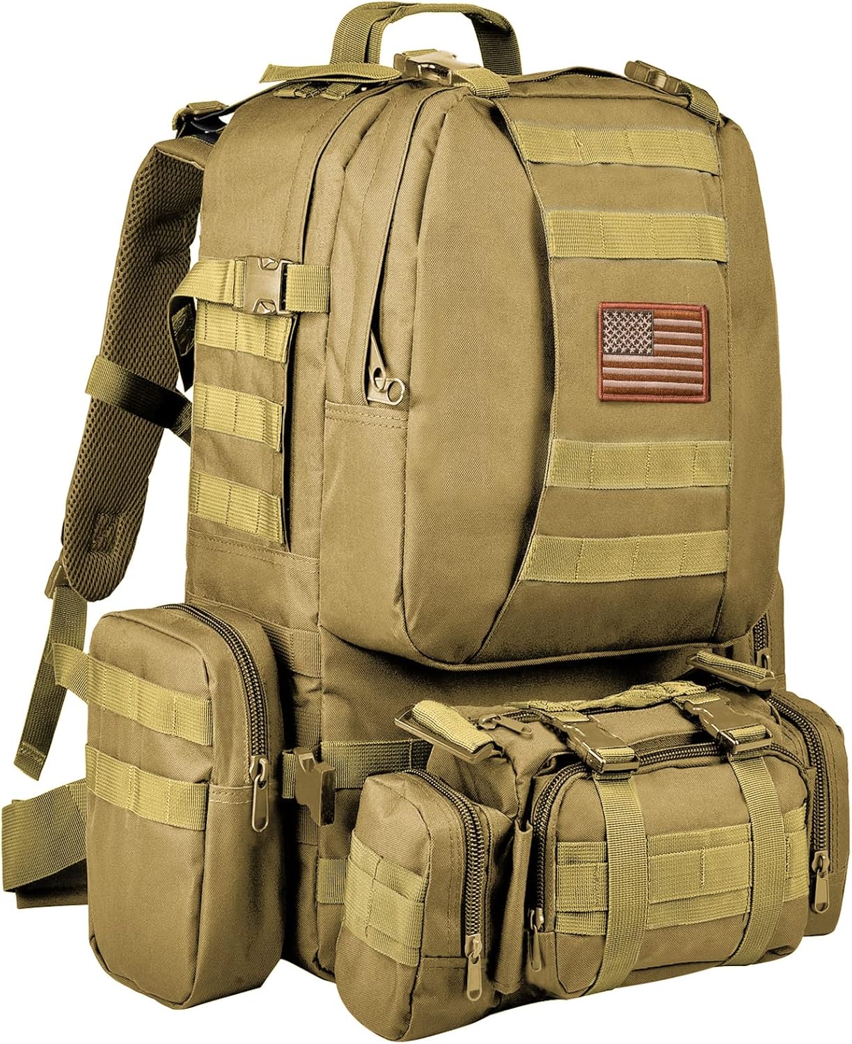 CVLIFE Tactical Backpack 60L Large Assault Pack for Outdoors