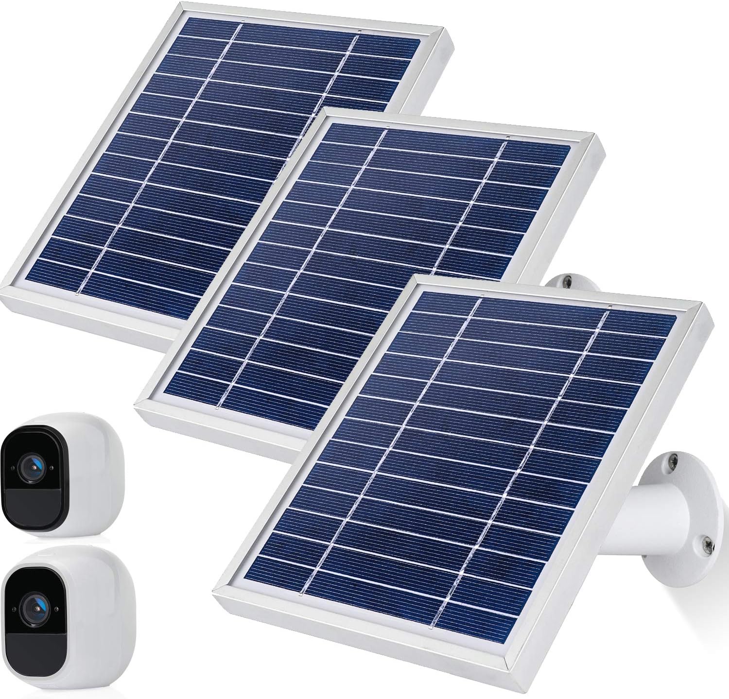 iTODOS Solar Panel for Arlo Pro & Pro2 Cameras - 3 Pack