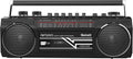 Riptunes Cassette Boombox Retro Bluetooth Player - Portable 4-Band