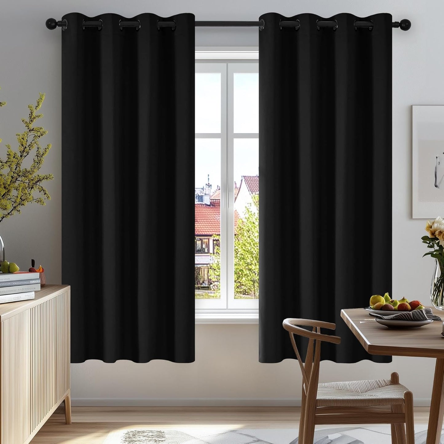 Deconovo Blackout Curtains Set of 2 for Bedroom and Living Room