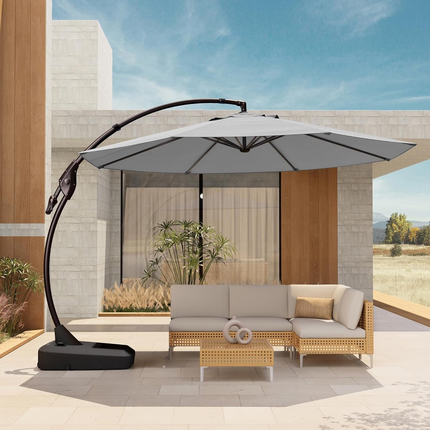 12 FT Sunbrella Outdoor Cantilever Umbrella for Your Patio