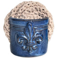 Fleur De Lis Sponge Holder for Sink White - Handmade Compact Drain