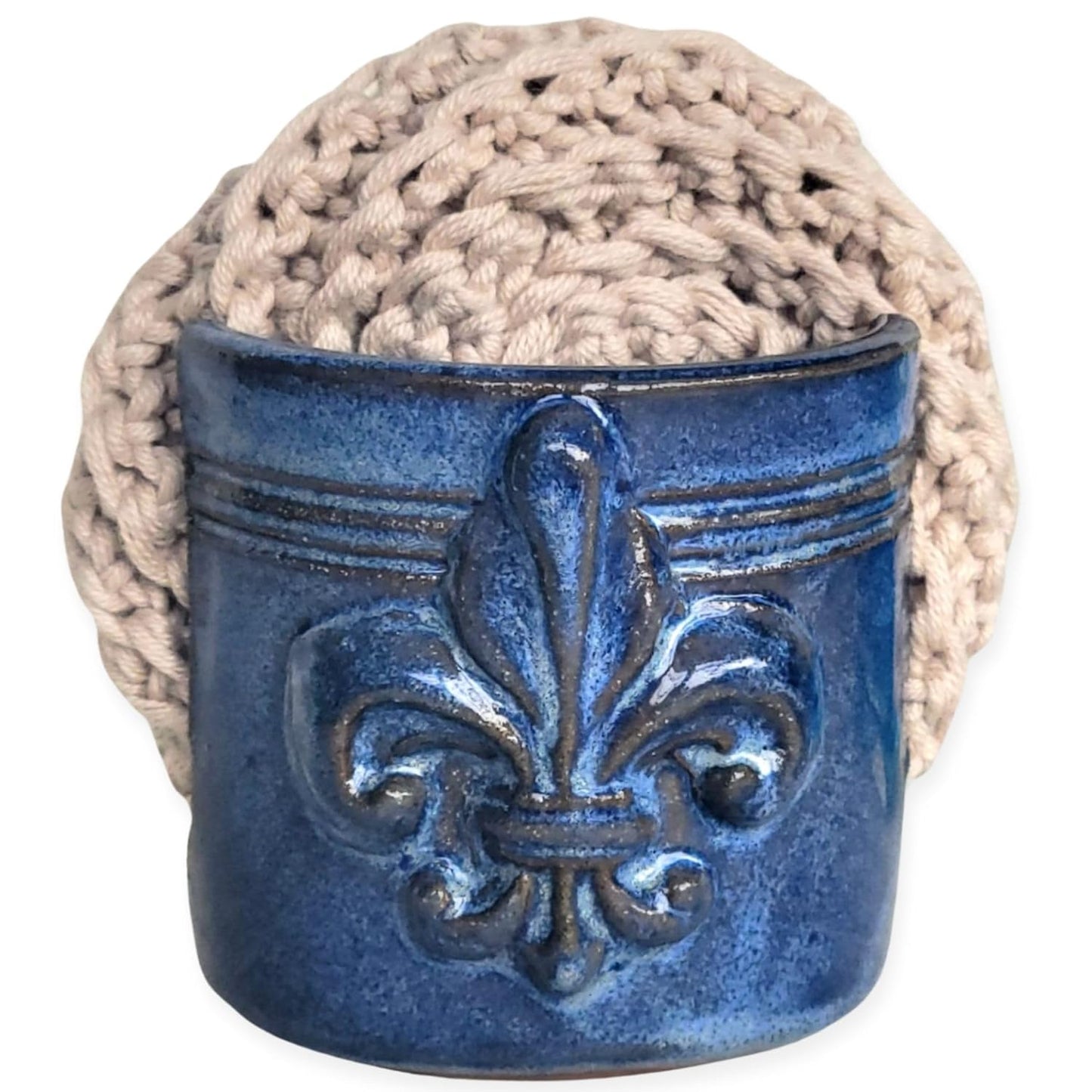 Fleur De Lis Sponge Holder for Sink - French Country Decor