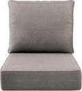 Luxury 6 in Outdoor Cushions 24x24x6 Thick Seat Cushion Set