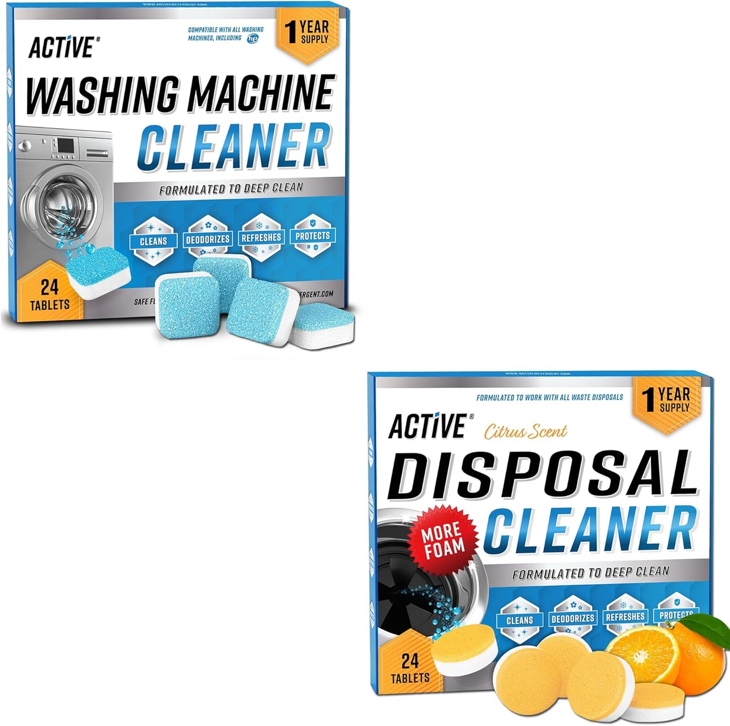 48 Pack Deep Cleaning Tablets for Washer & Disposer