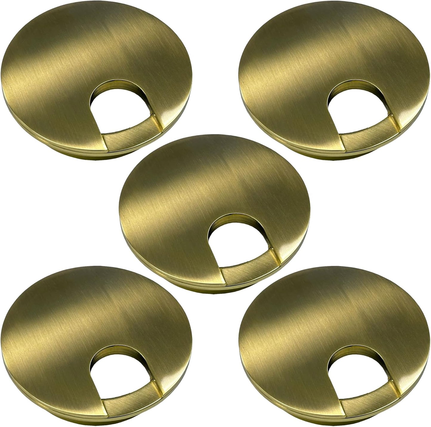 Electriduct 2-3/8 in Metal Desk Grommet for Clean Workspaces