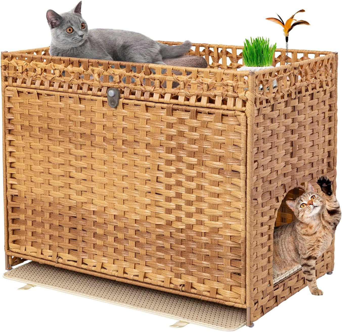 Cat Litter Box Enclosure Furniture for Large Cats Stylish Design