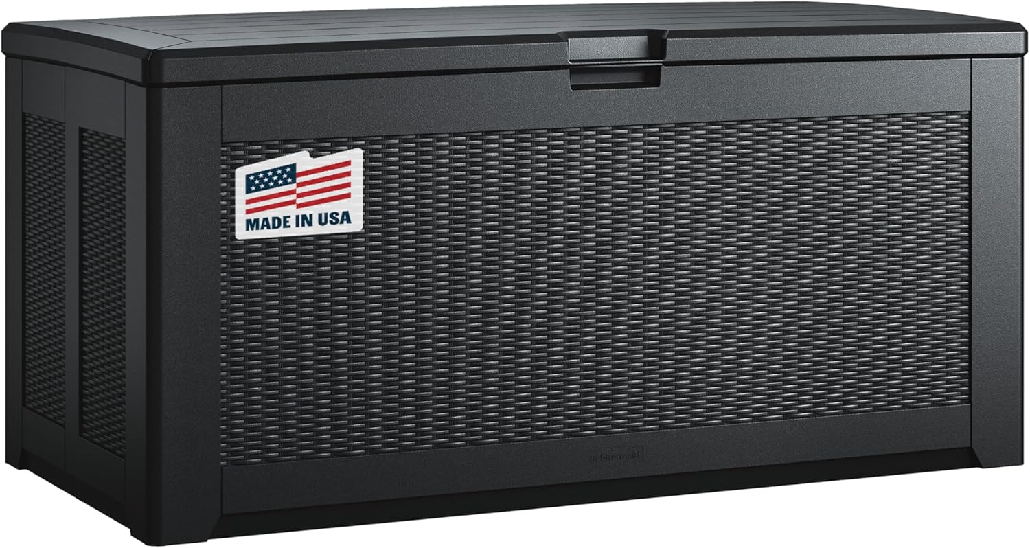 Rubbermaid Extra Large Resin Outdoor Storage Deck Box for All