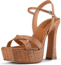 Platform Heels for Women Chunky High Heel Sandals - Comfortable Heeled