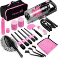 Viewsun 17pcs Car Cleaning Kit Pink Interior Detailing Kit - Compact