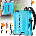 4 Gallon Battery Powered Backpack Sprayer with Mixer - Powerful 100