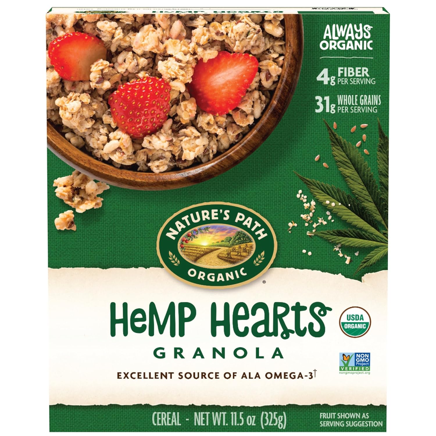 Nature's Path Organic Hemp Hearts Granola for Healthy Breakfast