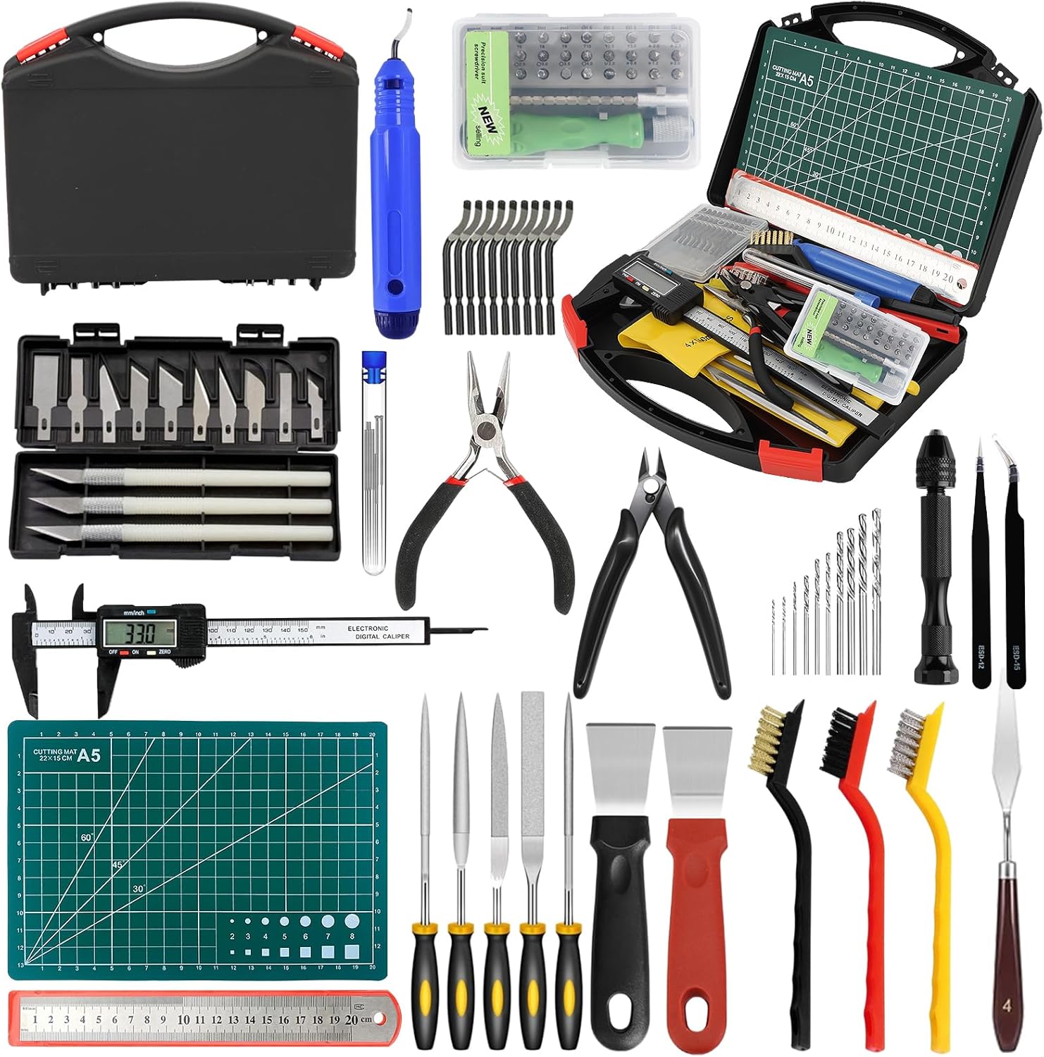 112 PCS 3D Printing Tool Kit for All Your 3D Printing Needs