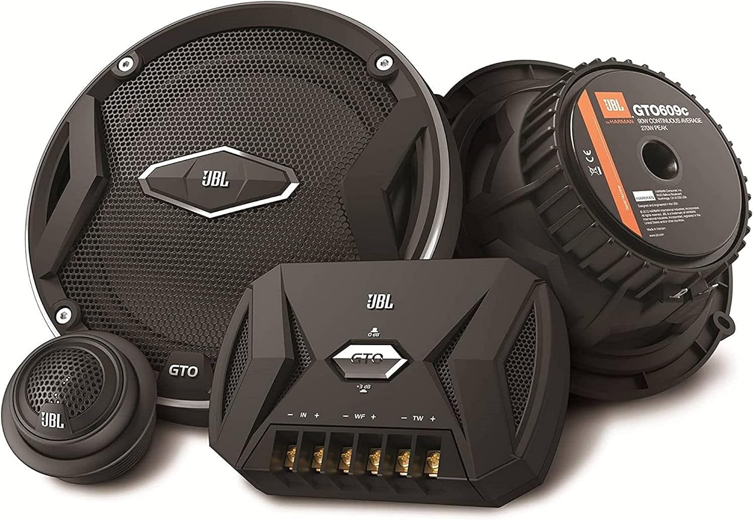 JBL GTO609C Premium Car Audio Component Speakers for Bass Lovers