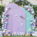 Blue Purple Arch Backdrop Cover Set of 3 - Stretchy Wedding and Party