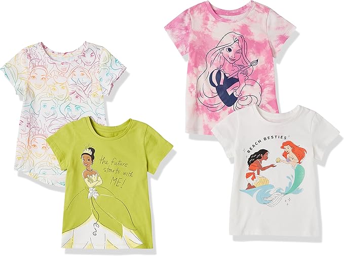 Disney Marvel Star Wars Frozen Princess Girls Short-Sleeve T-Shirts