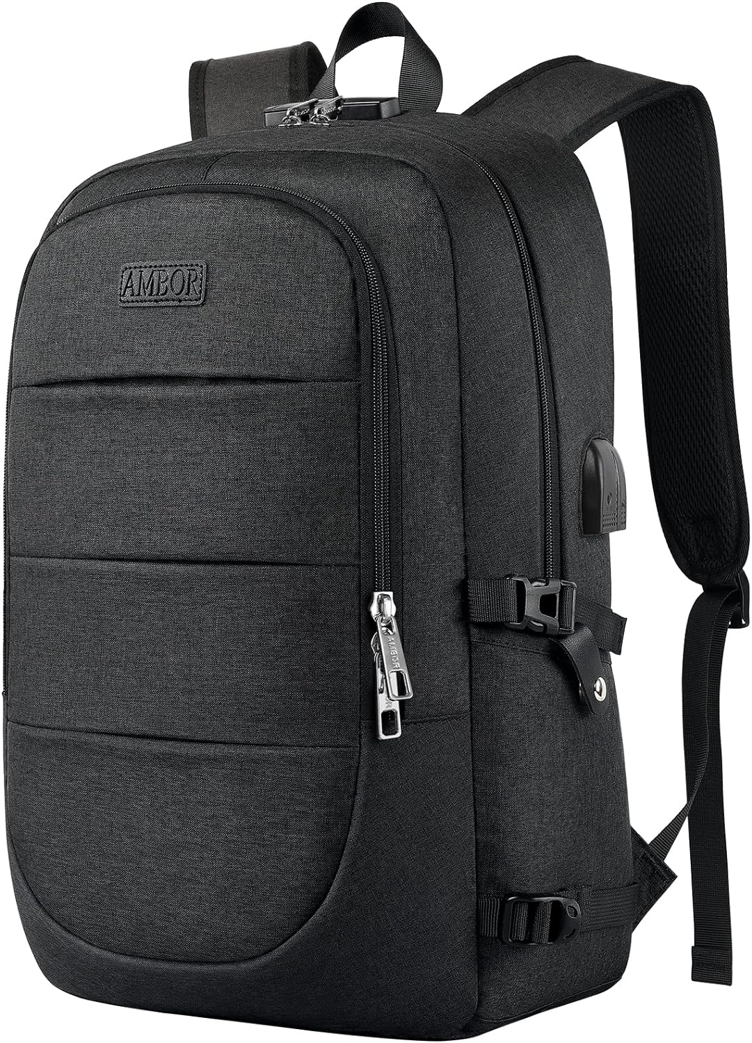 AMBOR Laptop Backpack - Securely Charge on the Go!