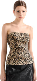 SUUKSESS Women Double Lined Tube Tops Side Split - Trendy Going Out