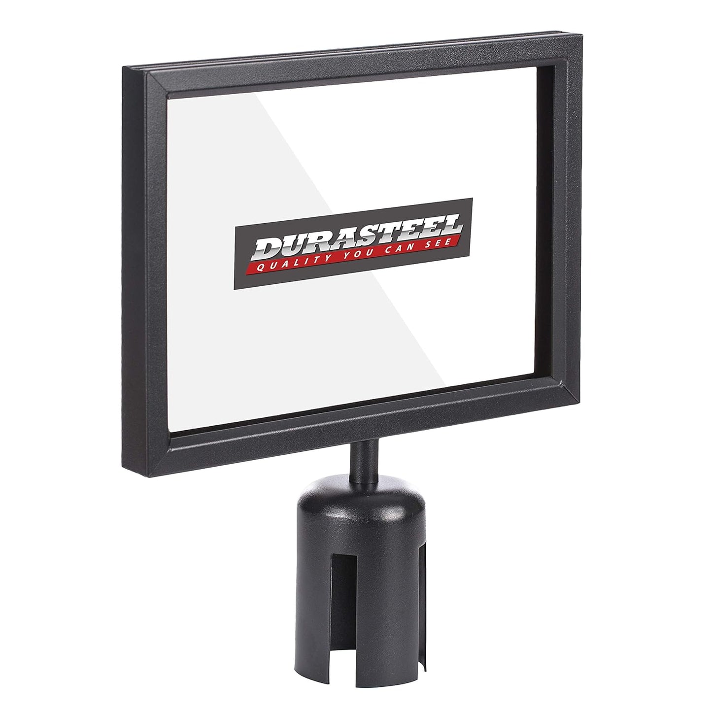 DuraSteel Stanchion Sign Holder for 8.5 in x 11 in Paper Size