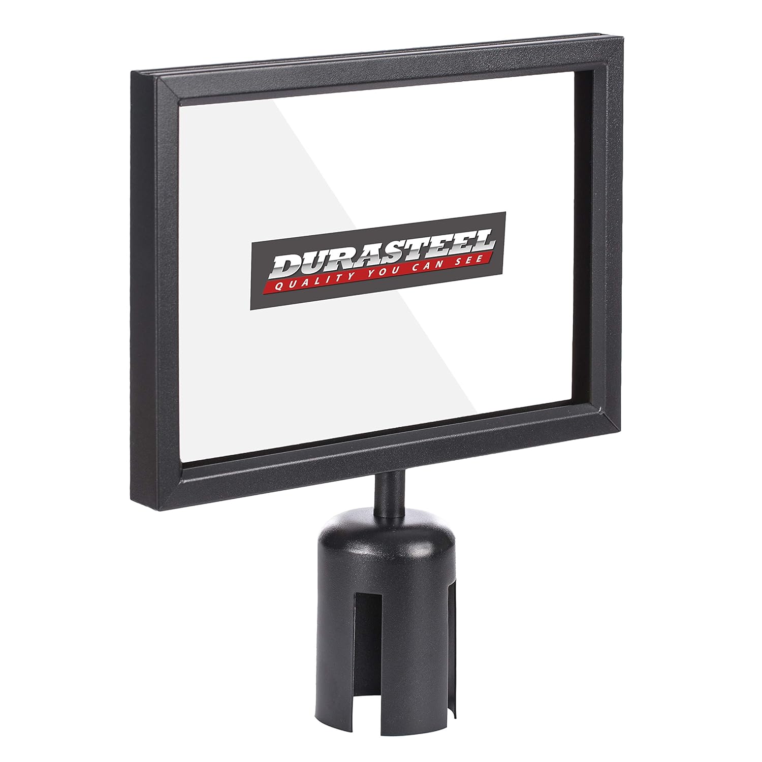 DuraSteel Stanchion Sign Holder for 8.5 in x 11 in Paper Size