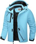 WULFUL Men's Waterproof Ski Jacket - Warm Fleece Lined Winter Coat Our