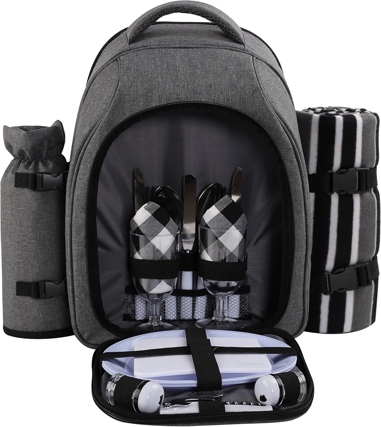 Apollo Walker Picnic Backpack Bag for 2 with Cooler Compartment