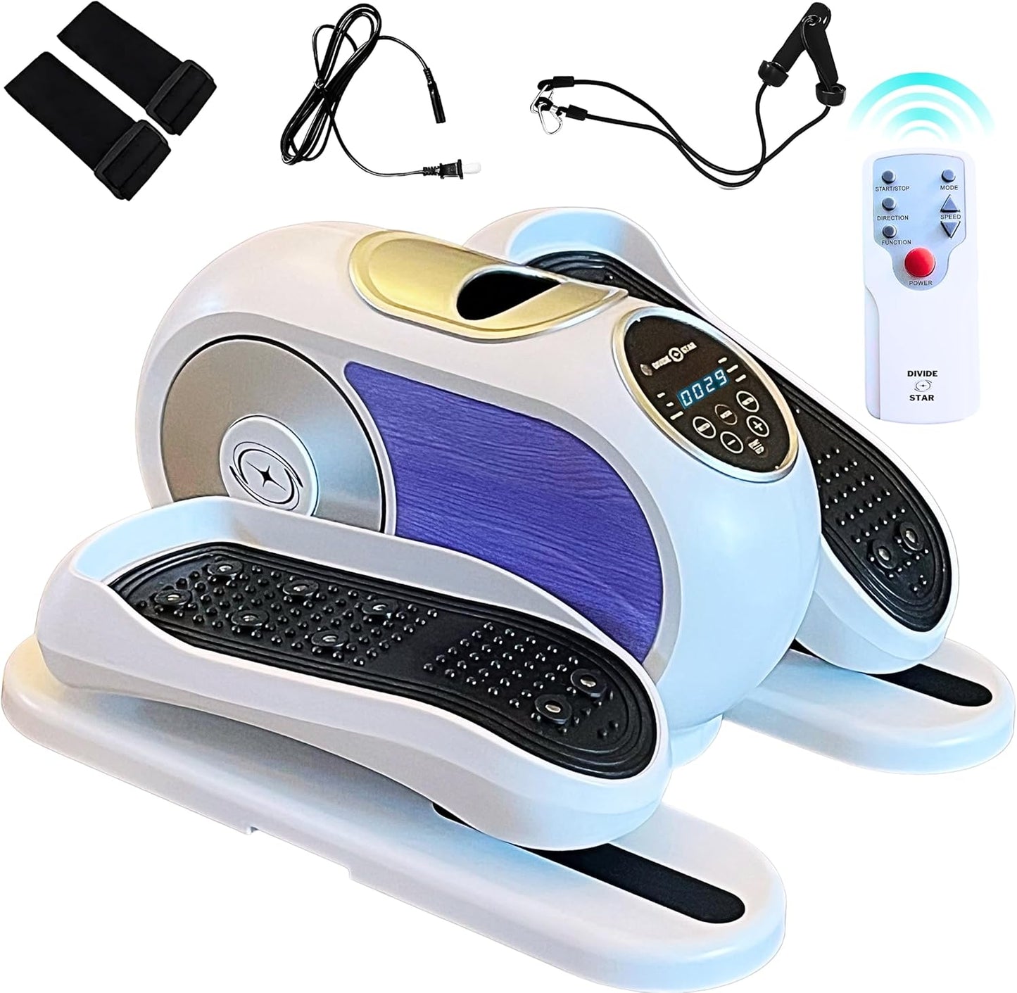 Quiet 12-Speed Under Desk Elliptical - Seniors' Leg Workout