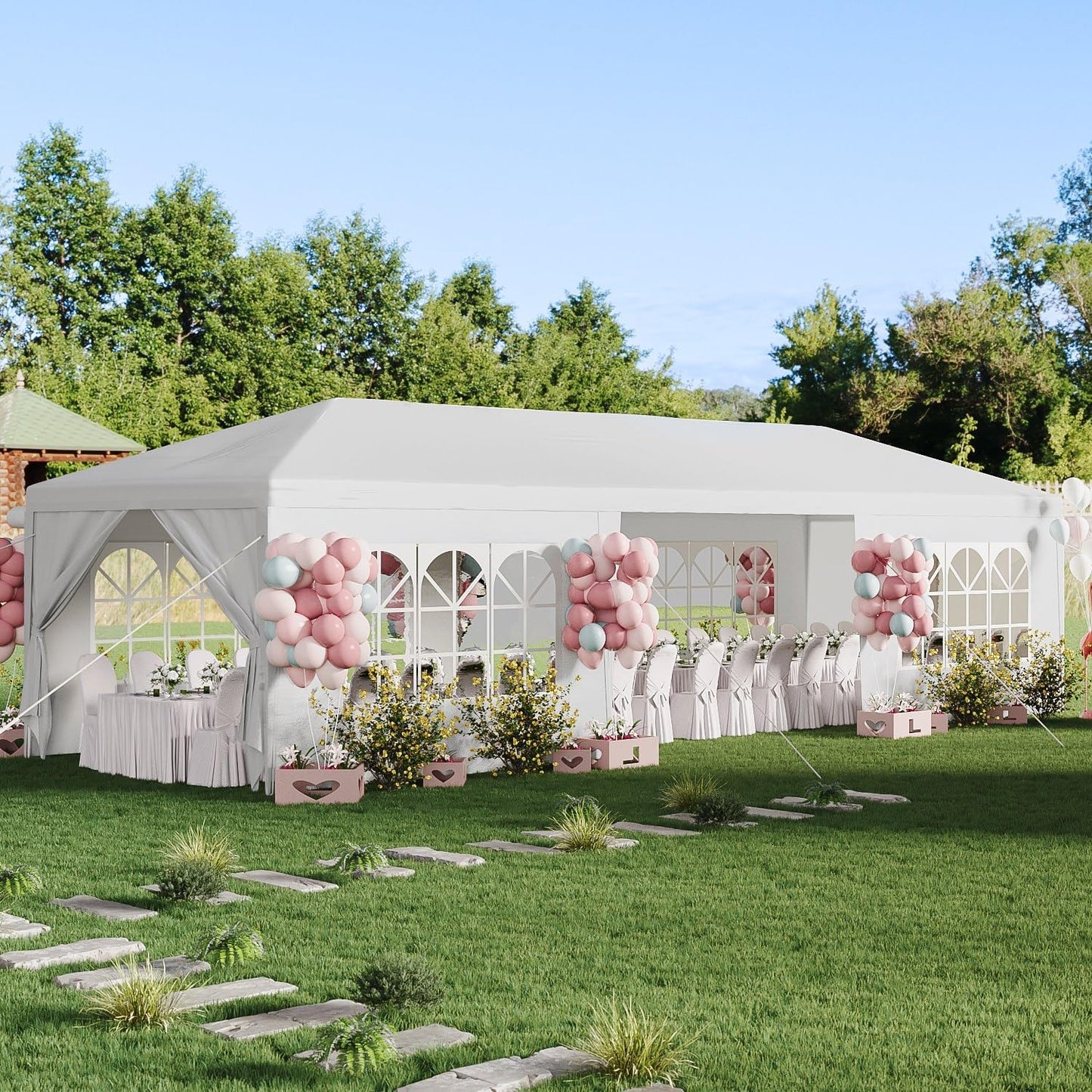 10x30 Party Tent for Outdoor Events - Spacious Waterproof Canopy