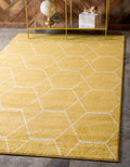 Unique Loom Trellis Frieze Area Rug 8 ft x 10 ft - Bold Geometric