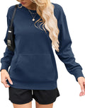 Womens Crewneck Hoodless Sweatshirt Oversized Pullover - Soft Everyday