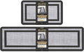 Set of 2 cushioned kitchen rugs by Mattitude for fatigue relief