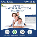 California King Mattress Protector Zippered Encasement - Waterproof