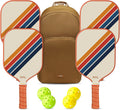 Pickleball Paddles Set of 4 - USAPA Approved (Style BCRM)
