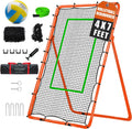 4x7ft Volleyball Rebounder Net with Target - Adjustable 5 Angles
