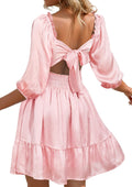 Effortlessly Stylish Summer Tie Back Dress for Women by Phortric