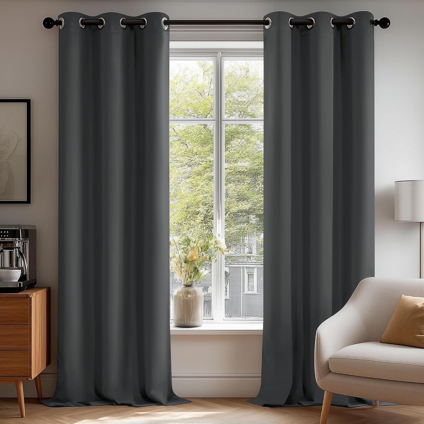 Deconovo Blackout Curtains Set of 2 for Bedroom and Living Room