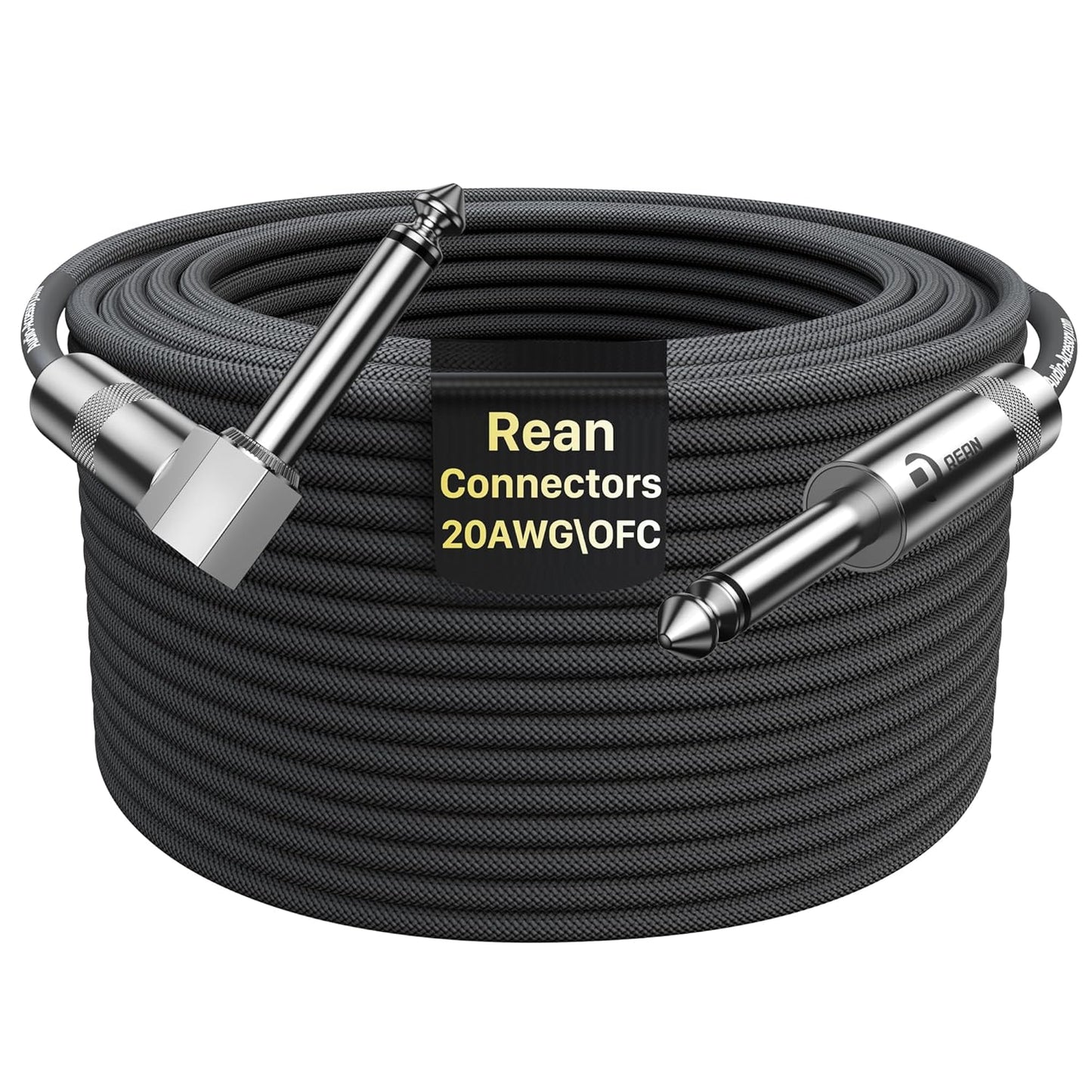 Guitar Cable 100 ft - 20AWG OFC for Superior Sound Quality