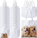 Sublimation Tote Bags Bulk 10 Pack - Durable Polyester Canvas for DIY