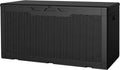 100 Gallon Resin Deck Box - Waterproof Outdoor Storage Solution