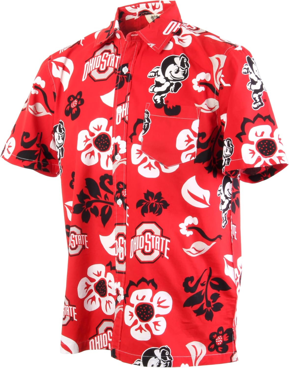 Wes and Willy NCAA Mens Hawaiian Floral Button Down Shirt Review