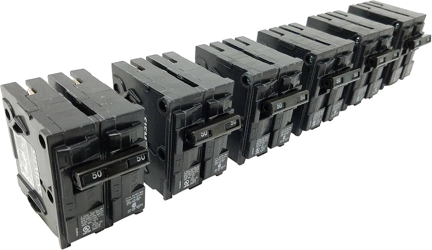 Siemens Q250 50 Amp Double Pole Type QP Circuit Breaker Pack